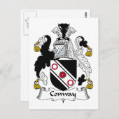 Conway Family Crest Briefkaart (Voorkant / Achterkant)