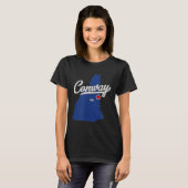 Conway New Hampshire Nh Map T-shirt (Voorkant volledig)