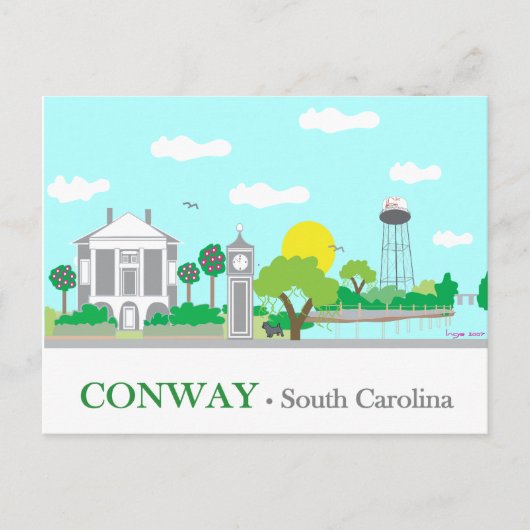 Conway, SC - Charming Briefkaart (Voorkant)