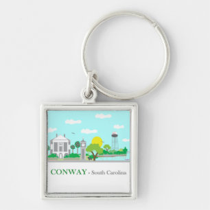 Conway, SC - Charming Sleutelhanger