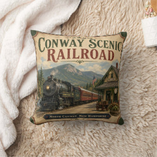 Conway Scenic Railroad North Conway Vintage Kussen