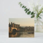 Conwy Castle North Wales Briefkaart (Staand voorkant)