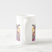 Coo2 Vache Highland écossaise os china mug (Dos)