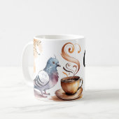 Coo & Brew Funny Pigeon Coffee Mug (Devant gauche)