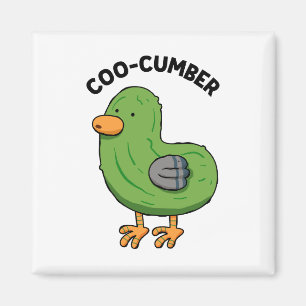 Coo-cumber Pigeon Pickle Pun Magnet Magneet
