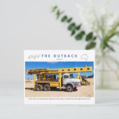 Coober Pedy Mining Truck Briefkaart (Staand voorkant)