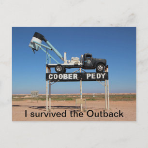 Coober Pedy Outback Australia Souvenir Foto Briefkaart