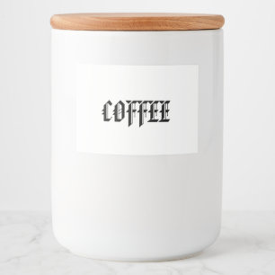 COOFFEE JAR VOEDSELCONTAINER ETIKET