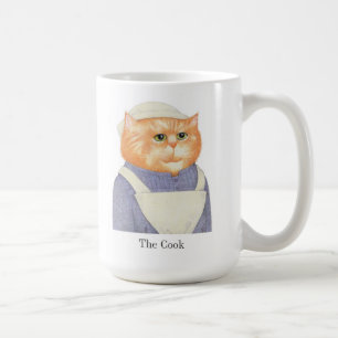 COOK CAT Tall White Mok + Tekst
