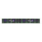 Cook clan Pset Scottish kiltartan Grosgrain Lint (Voorkant)
