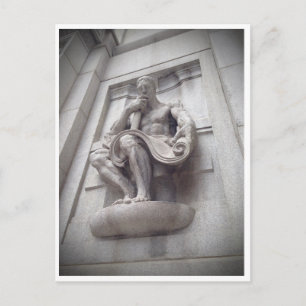 Cook County Building Statue Briefkaart