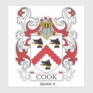 Cook Family Crest Sticker