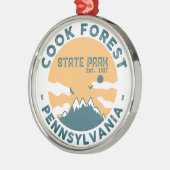 Cook Forest State Park Pennsylvania - Pa Metalen Ornament (Links)