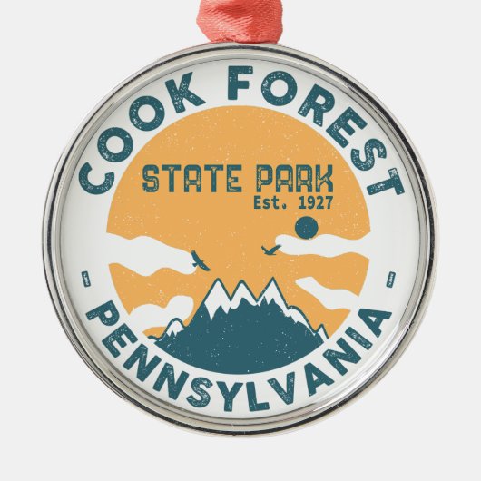Cook Forest State Park Pennsylvania - Pa Metalen Ornament (Voorkant)