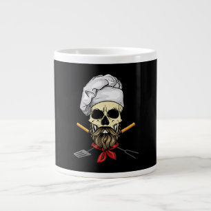 Cook Grill Master Chef Skull Face Halloween Gift Extra Grote Beker