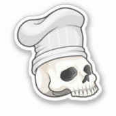 Cook met pet op de borst sticker (Voorkant)