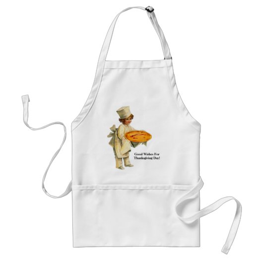 Cook met Pie Apron Standaard Schort (Voorkant)