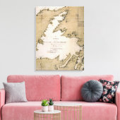 COOK: NEWFOUNDLAND, 1763 CANVAS AFDRUK (Insitu (Woonkamer))