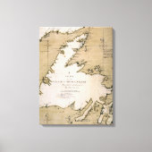 COOK: NEWFOUNDLAND, 1763 CANVAS AFDRUK (Voorkant)