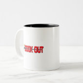 Cook Out (restaurant) Tweekleurige Koffiemok (Voorkant links)