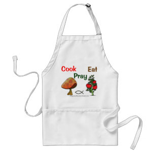 Cook Pray Eat past het aan Standaard Schort