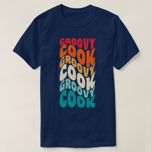 Cook Retro 60s 70s 80s Vibes T-shirt (Design voorkant)