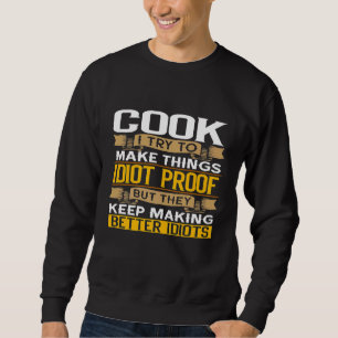 Cook sarcastische grafische chef trui