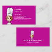 Cook Visitekaartje - Brunette Version (Voorkant / Achterkant)