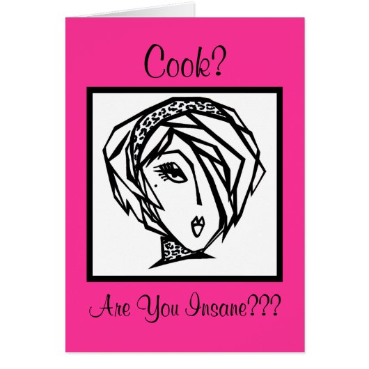 Cook ? Vous êtes fou ? ? cartes ? (Devant)