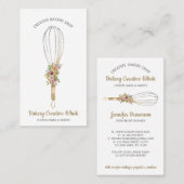 Cook Whisk logo pastry boho Visitekaartje (Voorkant / Achterkant)