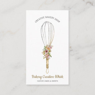 Cook Whisk logo pastry boho Visitekaartje