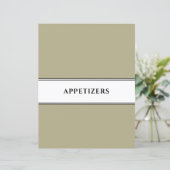Cookbook Divider | Verzoekers | Sage Black White (Staand voorkant)