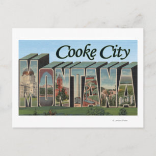 Cooke City, Montana - Large Letter Scenes 2 Briefkaart