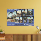 Cooke City, Montana - Large Letter Scenes 2 Canvas Afdruk (Insitu (Woonkamer))