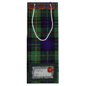 Cooke clan Pset Scottish kiltartan Wijn Cadeautas (Achterkant)