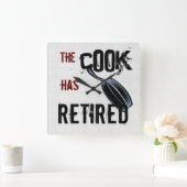 Cookehangslot in ruste vierkante klok (Huis)