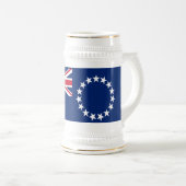 Cookeilanden vlag bierpul (Voorkant rechts)