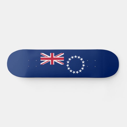 Cookeilanden vlag skateboard (Horizontaal)