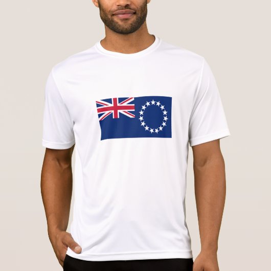 Cookeilanden vlag t-shirt (Voorkant)
