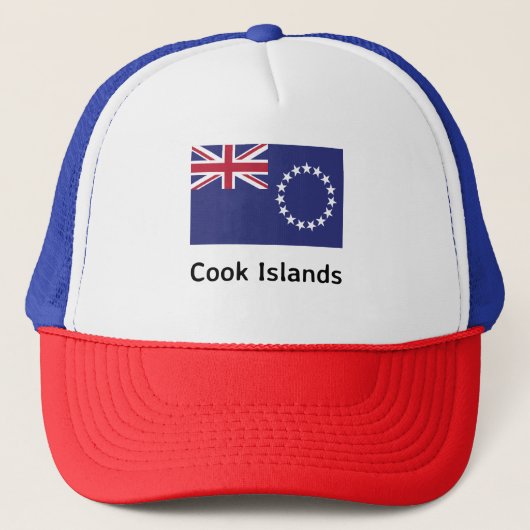 Cookeilanden vlag trucker pet (Voorkant)