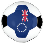 Cookeilanden vlag voetbal (Gedraaid)