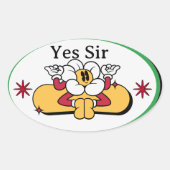 Cooker Said Yes, Sir Sticker – Funny Kitchen Quote (Devant)