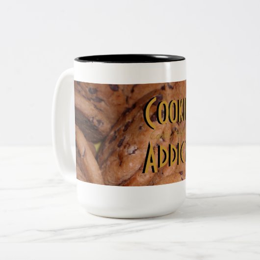 Cookie Addict Cookie Pattern Mok (Voorkant links)