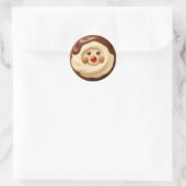 Cookie au chocolat - Sticker rond classique (Sac)