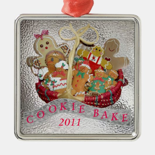 Cookie Bake Metalen Ornament (Voorkant)