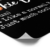 Cookie Baker Definition Funny Christmas Baking  Poster (Hoek)