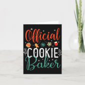 Cookie Baker Funny Christmas Couples Matching Kaart (Voorkant)