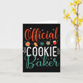 Cookie Baker Funny Christmas Couples Matching  Kaart (Gele Bloem)