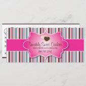 Cookie Bakery Cookie Cadeaubonnen (Voorkant / Achterkant)