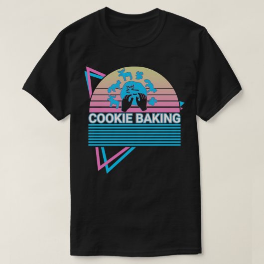 Cookie Baking Baker Retro T-shirt (Design voorkant)